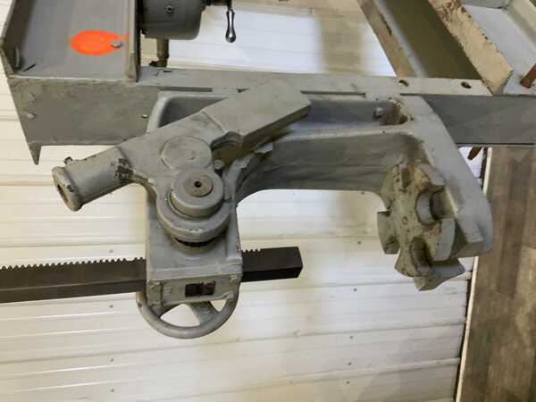 25 Ton, Dake #7-089, hydraulic H-frame press, 5" stroke, 34-1/4" between uprights, 37-3/4" x 9-3/4" bed, hand - Image 7