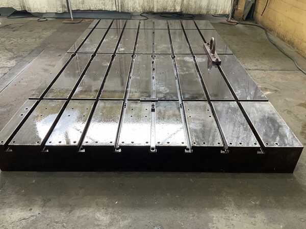 85-3/4" x 147" x 10", T-slotted floor plate, (8) T-slots, 1-1/4" slot top width, 2-1/4" bottom width, 10" - Image 7