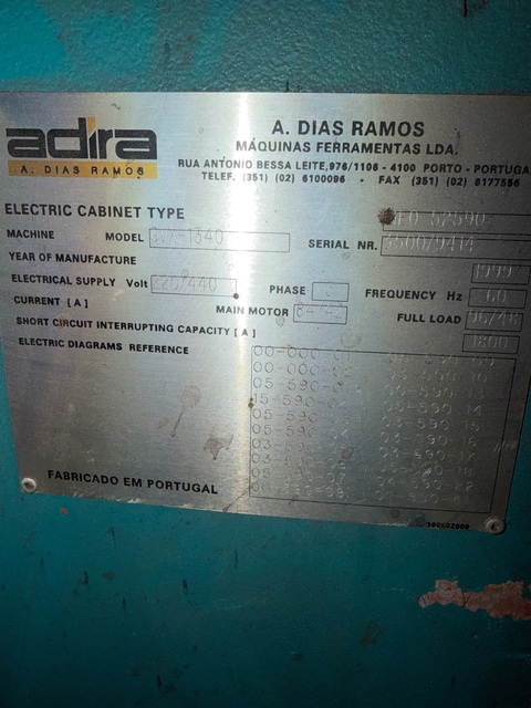 0.8" x 13' 4" Adira #GVX-1340, hydraulic power squaring shear, 493 kN cutting force, 440 V., 60 Hz., 1999 - Image 9