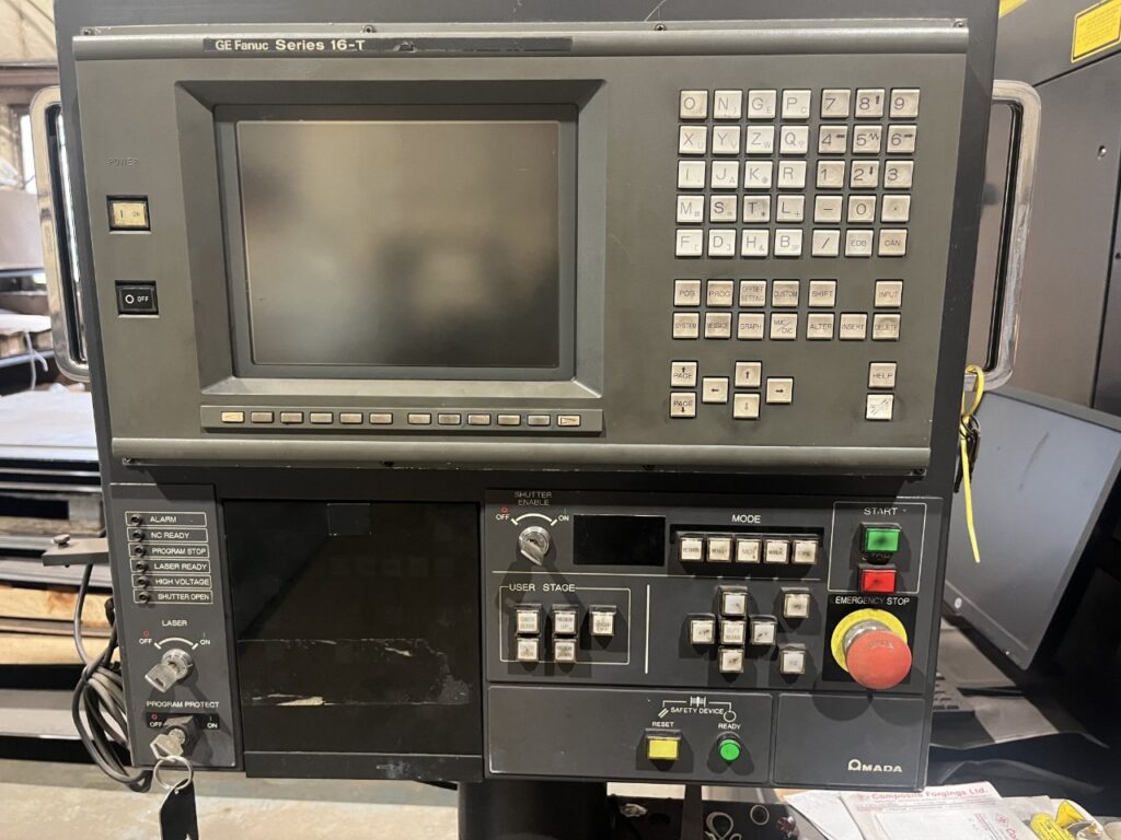 Amada #Pulsar-2415, CNC laser, 2000 watt, 5' x 10' table, 11.8" Z, 0.5" mild steel capacity, sheet - Image 2