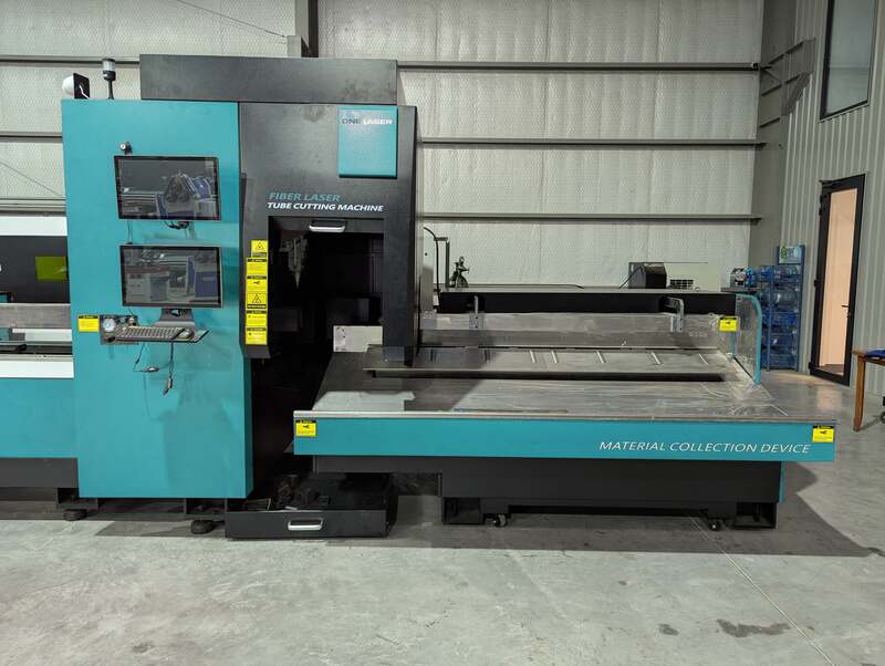 DNE #D-TUBE-2260K2T2, CNC fiber tube laser cutting machine, 6000 watt, 8" max diameter, 240" loading length - Image 4
