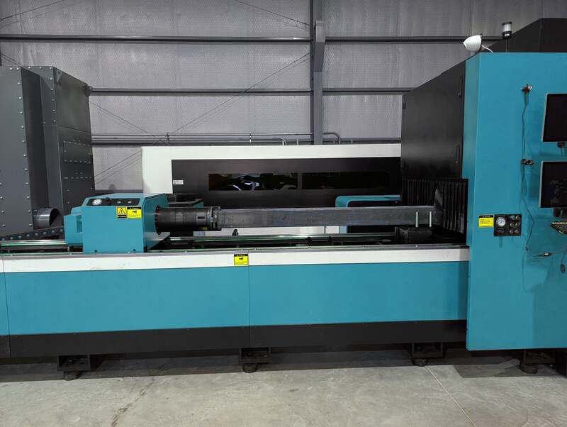 DNE #D-TUBE-2260K2T2, CNC fiber tube laser cutting machine, 6000 watt, 8" max diameter, 240" loading length - Image 5