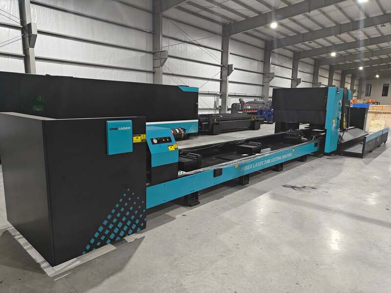 DNE #D-TUBE-2460K3T4, CNC fiber tube laser cutting machine, 6000 watt, 9-1/16" square max, 236" loading - Image 5