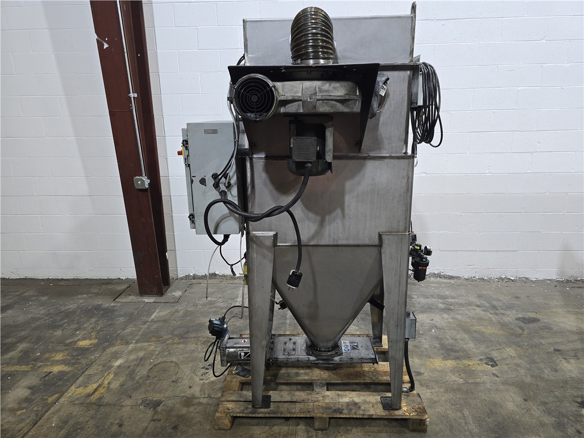 Coperion, stainless steel manual bag dump station, integral dust collection, extraction blower, conical - Image 1