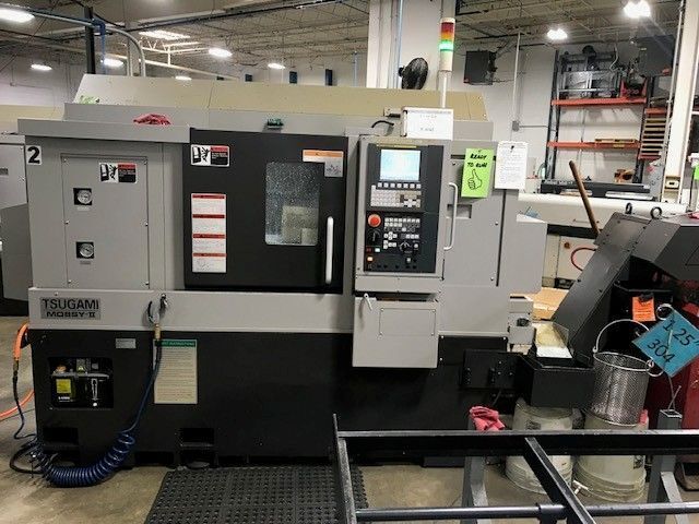 Tsugami #M08SY, CNC lathe, 8" chuck, 2.5" bar, 11" diameter, 14.96" length, 4500 RPM, 14.8 HP, 12 turret - Image 2