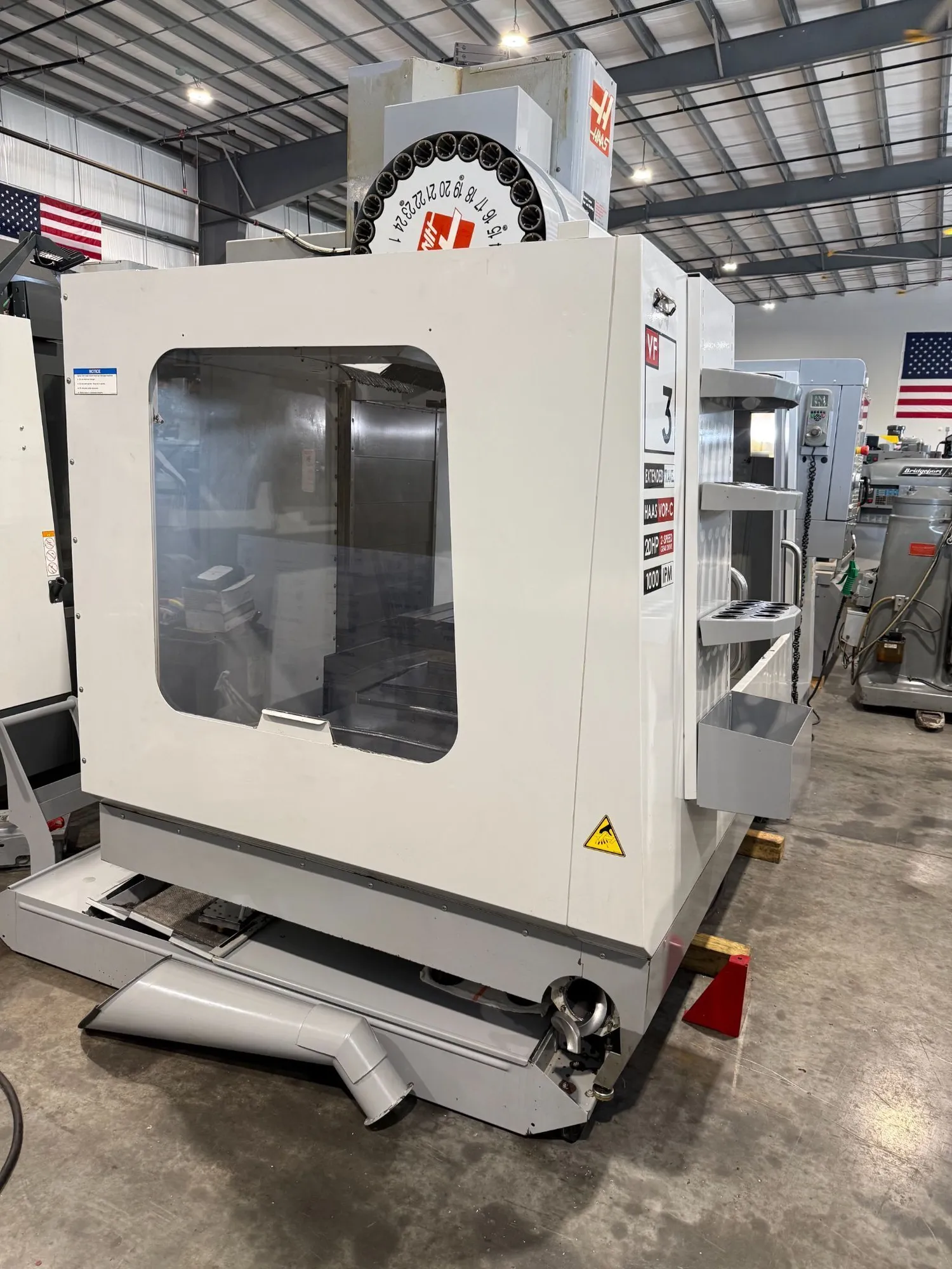 Haas #VF-3BYT, CNC vertical machining center, 24 automatic tool changer, 40" X, 26" Y, 25" Z, 7500 RPM - Image 3