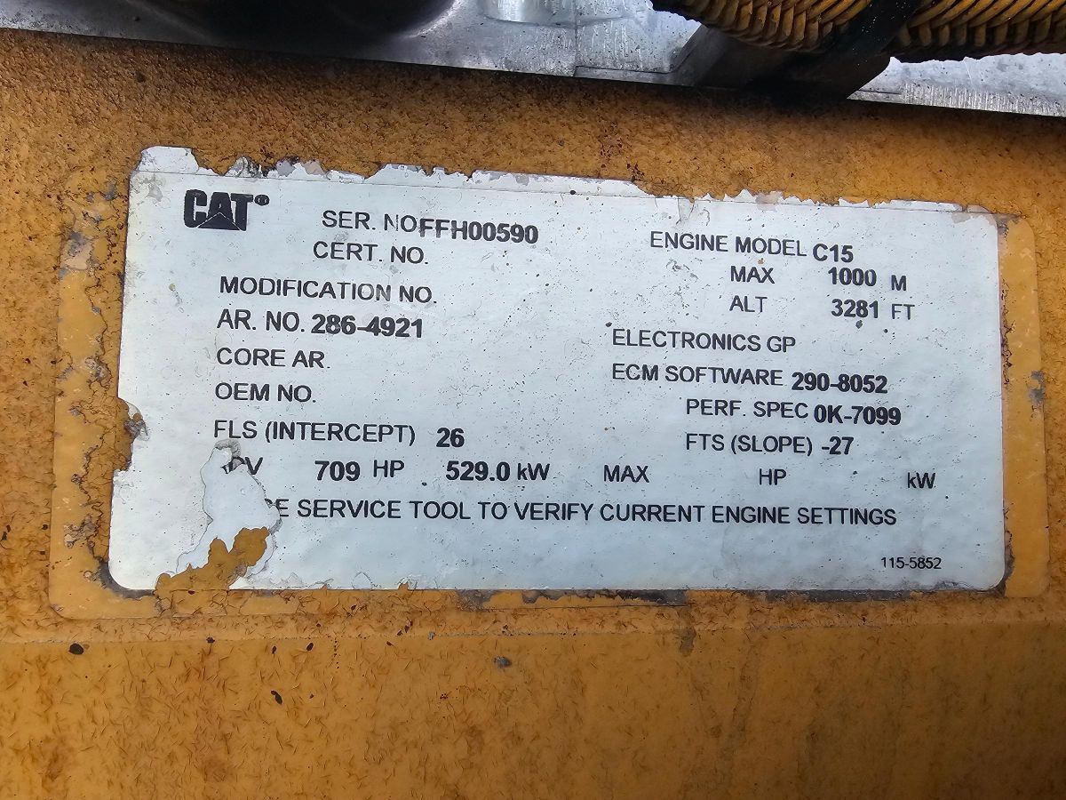 455 KW Caterpillar #C15, diesel generator set, 480 Volts, 3-phase, 18683 hours, 2007 - Image 8