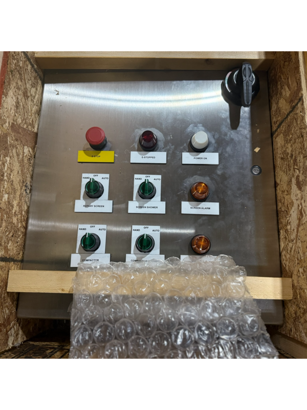 JWC Environmental #IFO-3648W, Stainless Steel, Drum Trommel Screen, 0.040" wedge wire openings, 4" inlet, 6" - Image 6