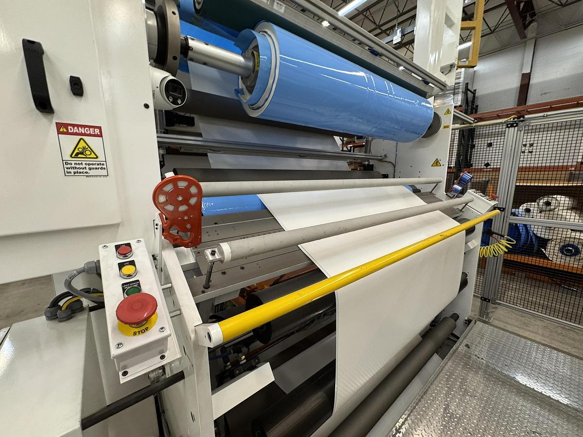 Catbridge #324, Turret Rewinder, 72" web width, 36" max. rewind roll diameter, 24" continuous running, 3" - Image 6