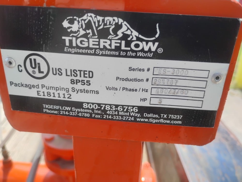 Tigerflow #ES-3000, triplex VFD booster pump - Image 4