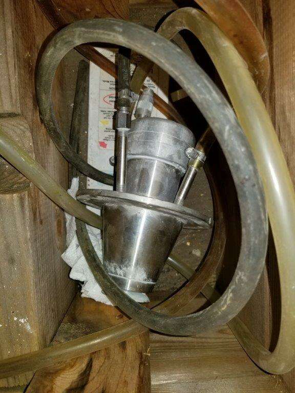Bowen, lab spray dryer, 30" diameter x 24" H plus cone, 50 PPH evap, 316 Stainless Steel body & centrifugal - Image 5