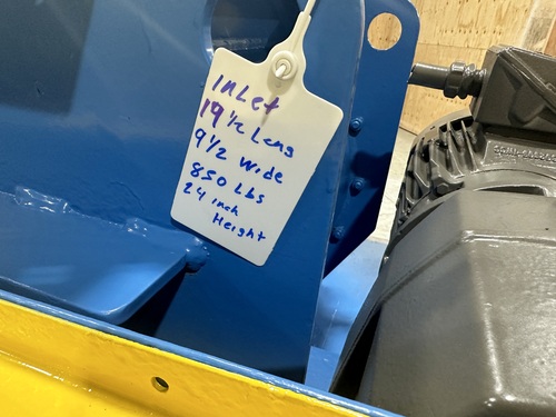 10" x 20" Allied Blower, Rotary Airlock Valve, rubber tip, 3 HP Reliance 841XL severe duty motor, 460 V. - Image 6