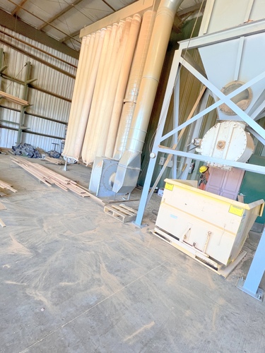 6000 cfm Dust Collector, 20 HP fan, 16" Clarkes rotary airlock, Norfab quick-fit ducting & blow pipe - Image 6