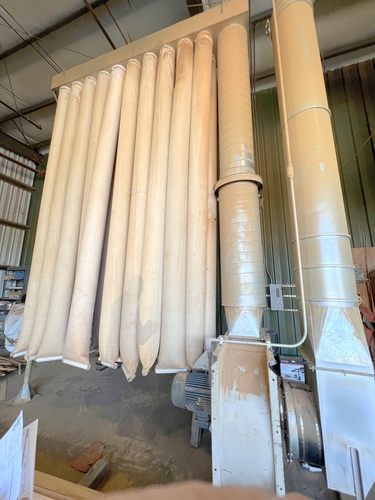 6000 cfm Dust Collector, 20 HP fan, 16" Clarkes rotary airlock, Norfab quick-fit ducting & blow pipe - Image 7