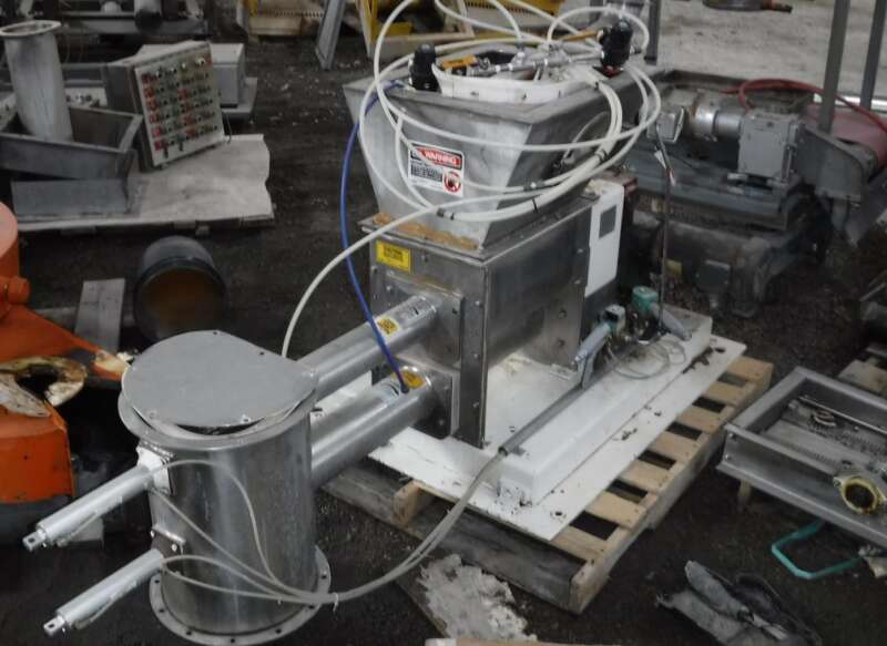 Acrison #402B-12000-225-105Z/101-K/N, Volumetric Screw Feeder, double screws, Stainless Steel, 2 @ 1HP - Image 1