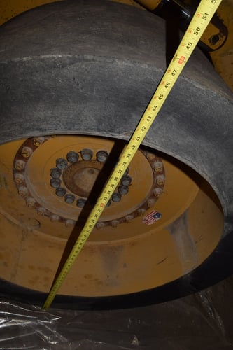 20-3/4" width Setco #R74754, Solid Cushion Tire Wheels, 34" inside diameter, 9-1/2" center hole, fits - Image 4