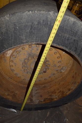 20-3/4" width Setco #R74754, Solid Cushion Tire Wheels, 34" inside diameter, 9-1/2" center hole, fits - Image 5