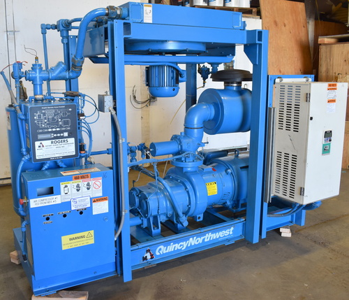 500 cfm Quincy Northwest #QNW-V-100-F, Rotary Screw Air Compressor, 100 HP Toshiba motor, 460 V., 2006 - Image 2