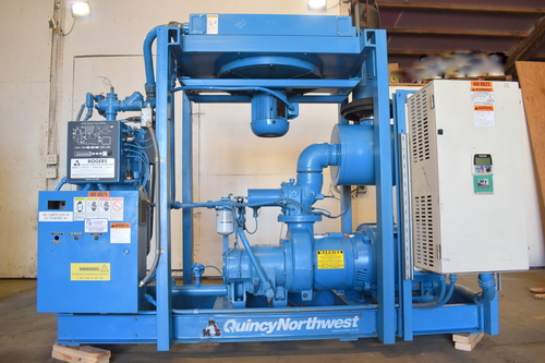 500 cfm Quincy Northwest #QNW-V-100-F, Rotary Screw Air Compressor, 100 HP Toshiba motor, 460 V., 2006 - Image 3