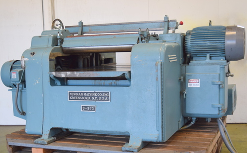 36" x 7" Newman Whitney #S-970, Double Surfacer Planer, helical heads, 40 HP & 30 HP, 3500 RPM, 33-98 FPM - Image 8