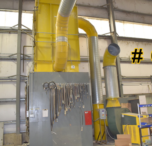9000-10000 cfm Donaldson Torit #81-MBT-8, Baghouse Dust Collector, 1,039 sq.ft., 30 HP New York Blower fan - Image 2