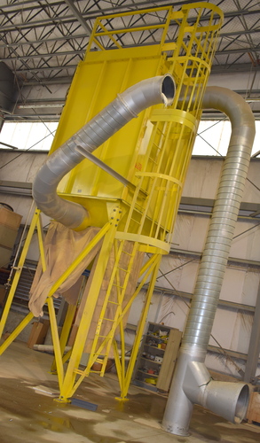 9000-10000 cfm Donaldson Torit #81-MBT-8, Baghouse Dust Collector, 1,039 sq.ft., 30 HP New York Blower fan - Image 3