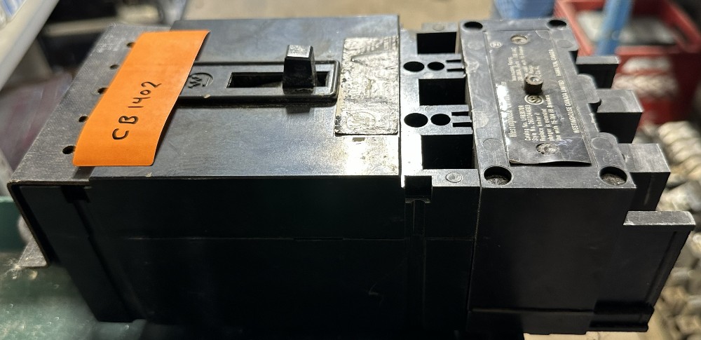 40 Amps, Westinghouse, Molded Case Circuit Breaker, 3-Pole, 600 VAC Max., Non-Adjustable / Fixed Trip - Image 3