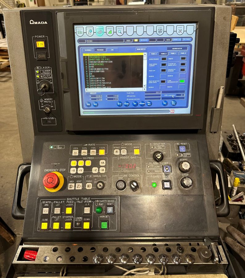 Amada #FOM2-3015NT, laser, 4000 watt, 5' x 10' sheet, 2012 - Image 4