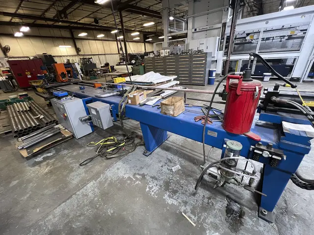 4" Pines #CNC-100-LH, CNC dual spindle tube bender, 195° max bend, 4" x .109" wall steel, 4" x .065" wall - Image 4