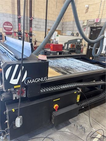 Multicam #Magnus-510HD, CO2 laser, 62" x 122" work area, 450 watt, 2000 lb. table capacity, chiller, vision - Image 2