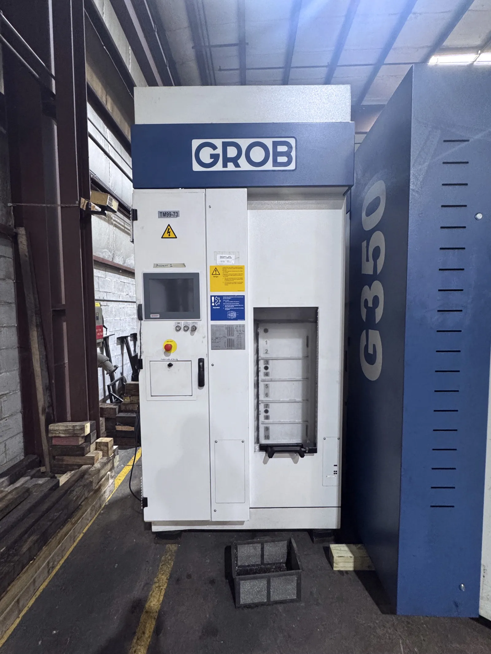 Grob #G350, CNC horizontal machining center, 5-Axis, 99 automatic tool changer, 23.6" X, 33.6" Y, 29.5" Z - Image 5