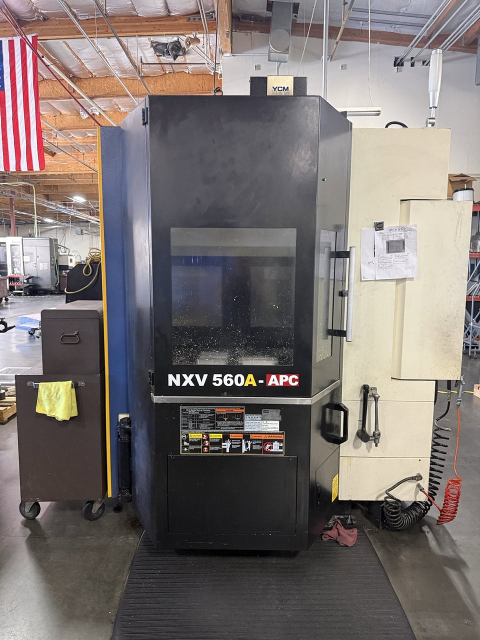 YCM #NXV560A-APC, vertical machining center, 22" X, 16" Y, 17.7" Z, 25 HP, 24 automatic tool changer, 12000 - Image 3