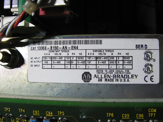 150 HP Allen-Bradley, 1336S-B150-AN-EN4, Variable Frequency Drive, (4) additional 3/4 HP variable frequency - Image 3
