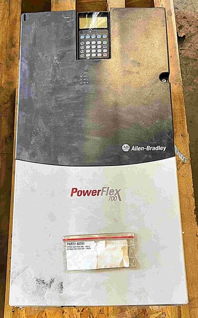 75 HP Allen-Bradley, PowerFlex-700-20BD096, AC Variable Frequency Drive, 96/77 continuous amps, 480 Volts - Image 1