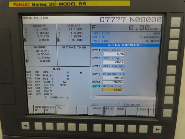 Yasda #YBM-9150V, CNC Jig Borer, 59" X, 35.4" Y, 17.7" Z, 24000 RPM, 30/25 HP, Fanuc 31i-B5, Probing, 24K - Image 4
