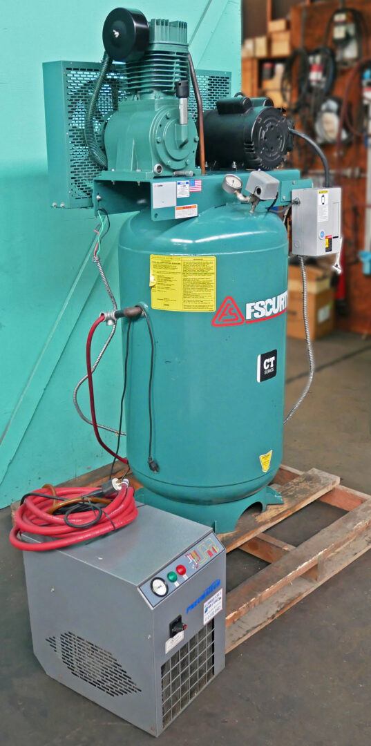 5 HP FS Curtis #FCT05C55V8S, Vertical Two-Stage Air Compressor, 80 Gallon, 17.8 CFM, 175 PSI, w/ Magnetics - Image 4