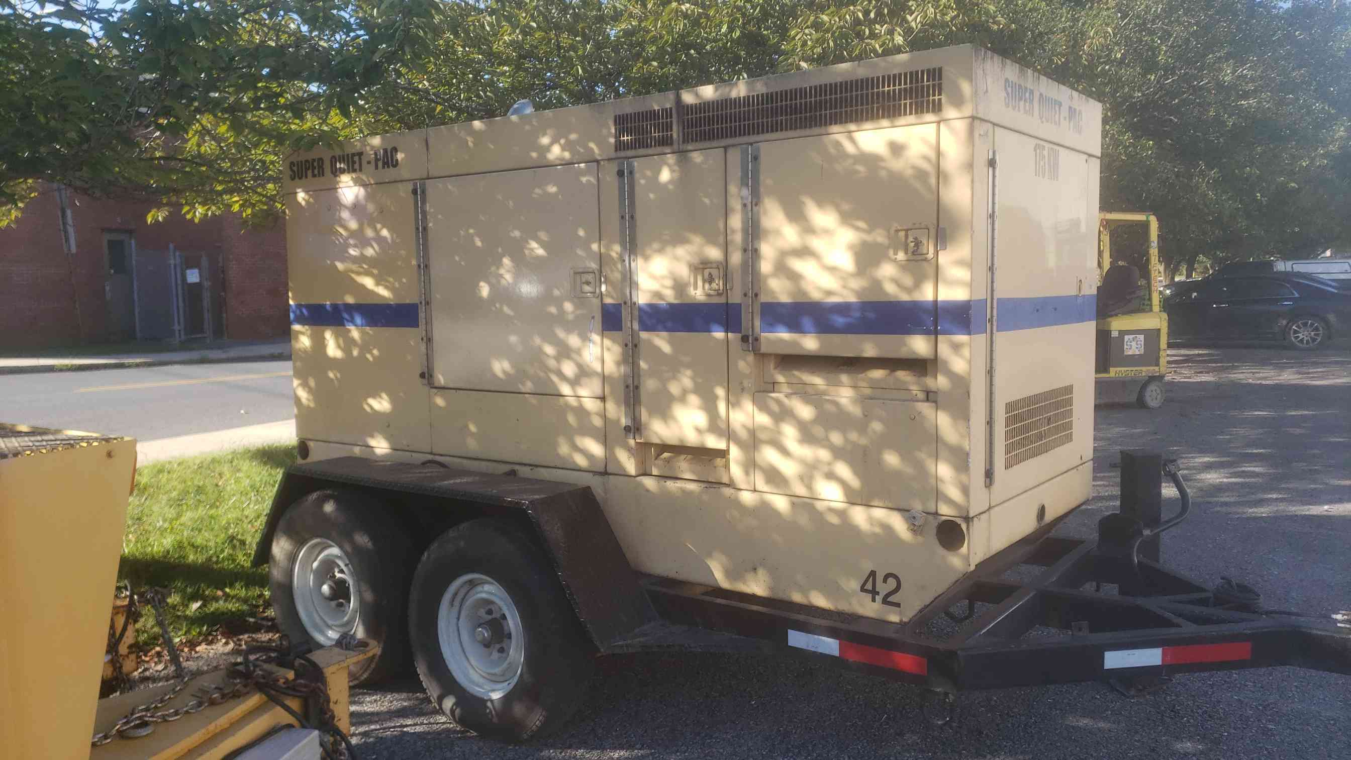 175 KW Coleman #SuperQuiet, diesel generator, John Deere 6081 engine, towable trailer, multi voltage - Image 9