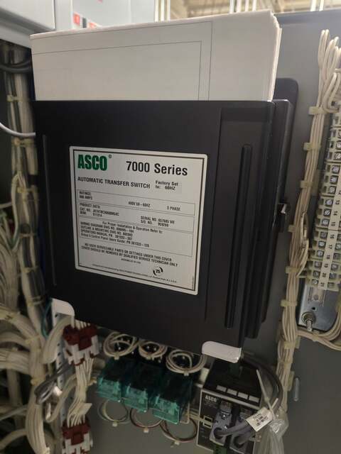 600 Amp. ASCO 7000 Series, Bypass Isolation Automatic Transfer Switch, 480 Volts - Image 3