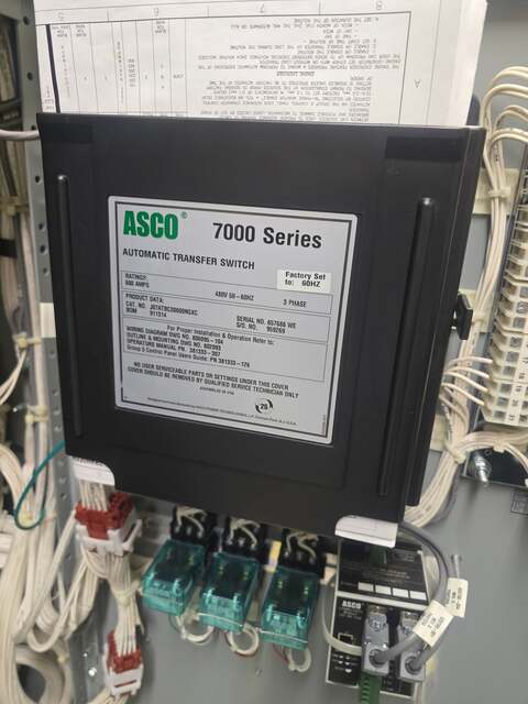 600 Amp. ASCO 7000 Series, Bypass Isolation Automatic Transfer Switch, 480 Volts - Image 6