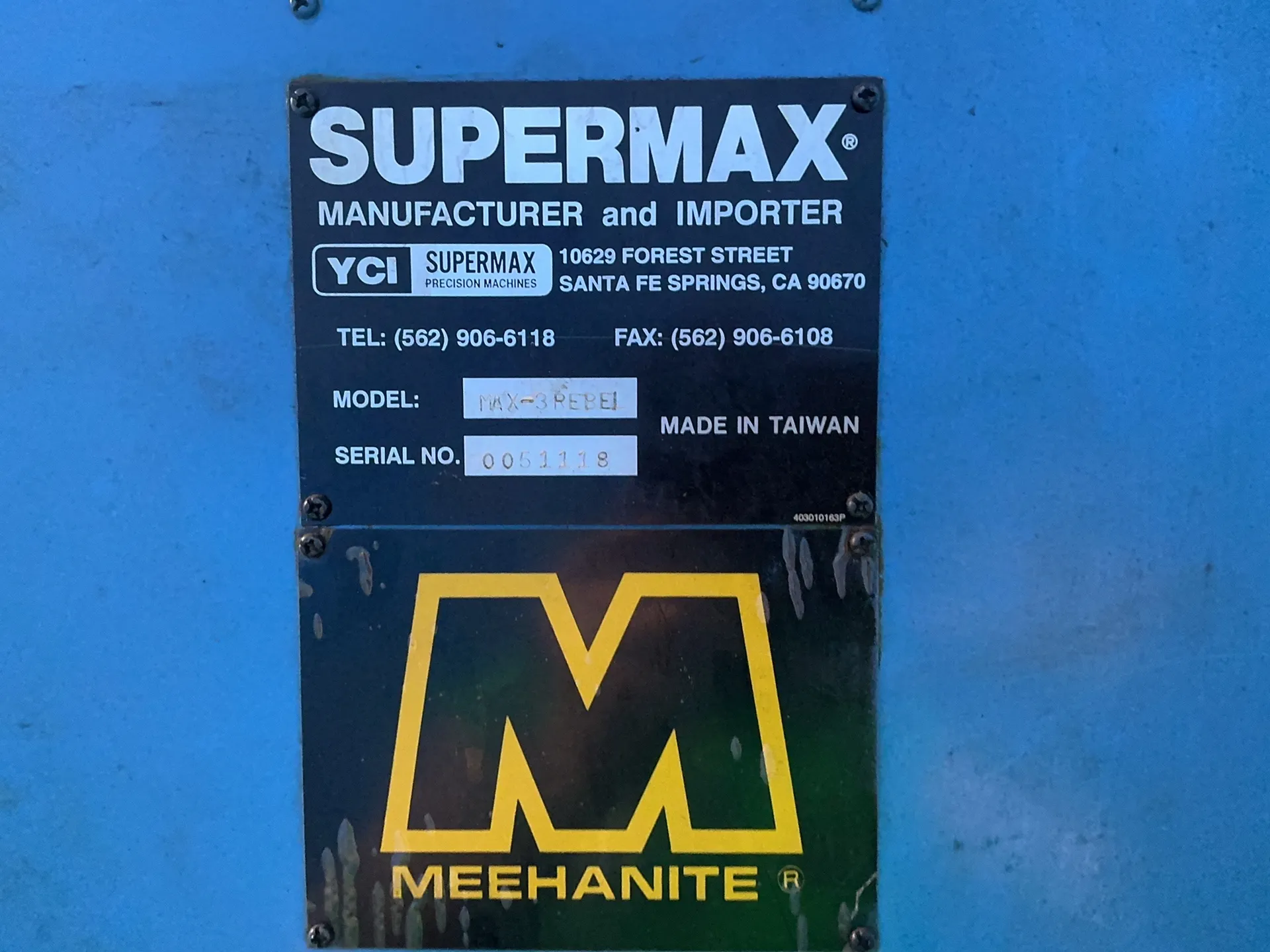 YCI Supermax #Max-3-Rebel, CNC Vertical Machining Center, 16" x 37" table, Fanuc Series O-M control, drip - Image 5