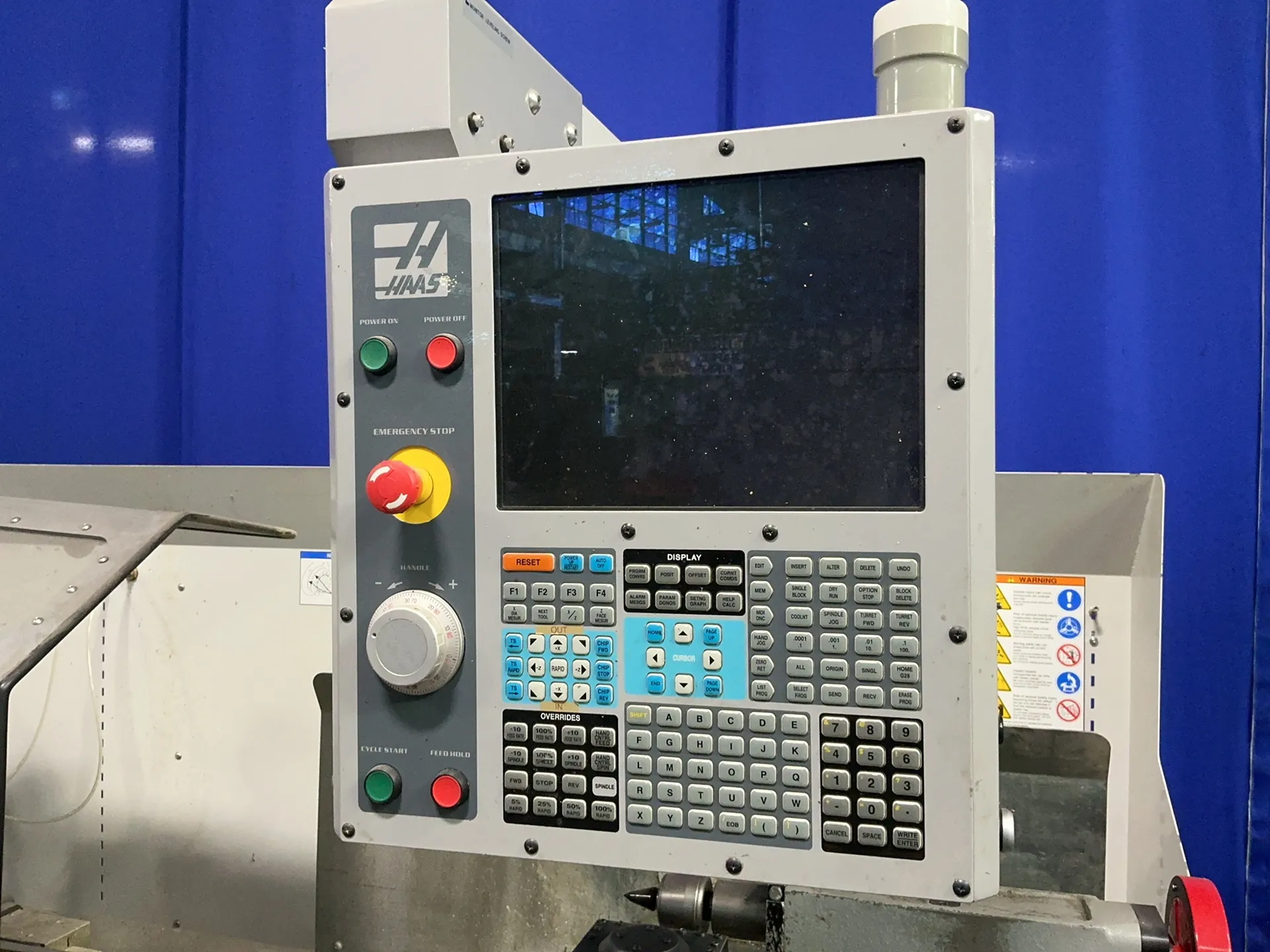 Haas #TL-2, CNC Lathe, 24" x 40" capacity, 2.5" bore, 10" 3-jaw chuck, tool post, tail stock, Haas control - Image 2