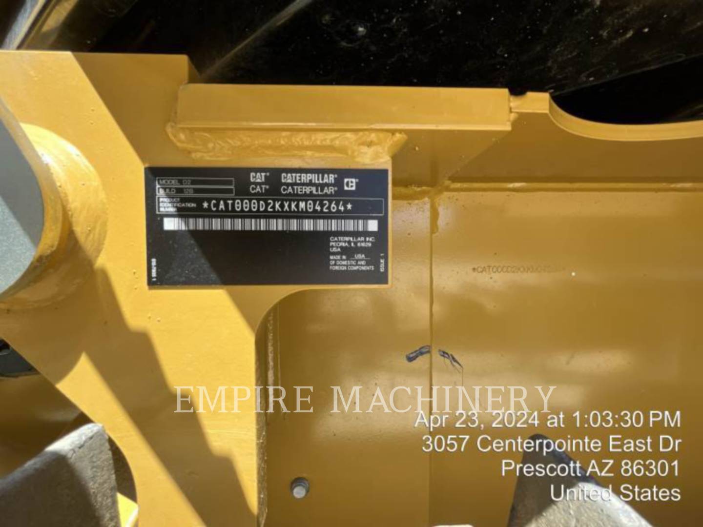 Cat D2-12 ARO, 672 hours, S/N: XKM04264, 2023 - Image 6