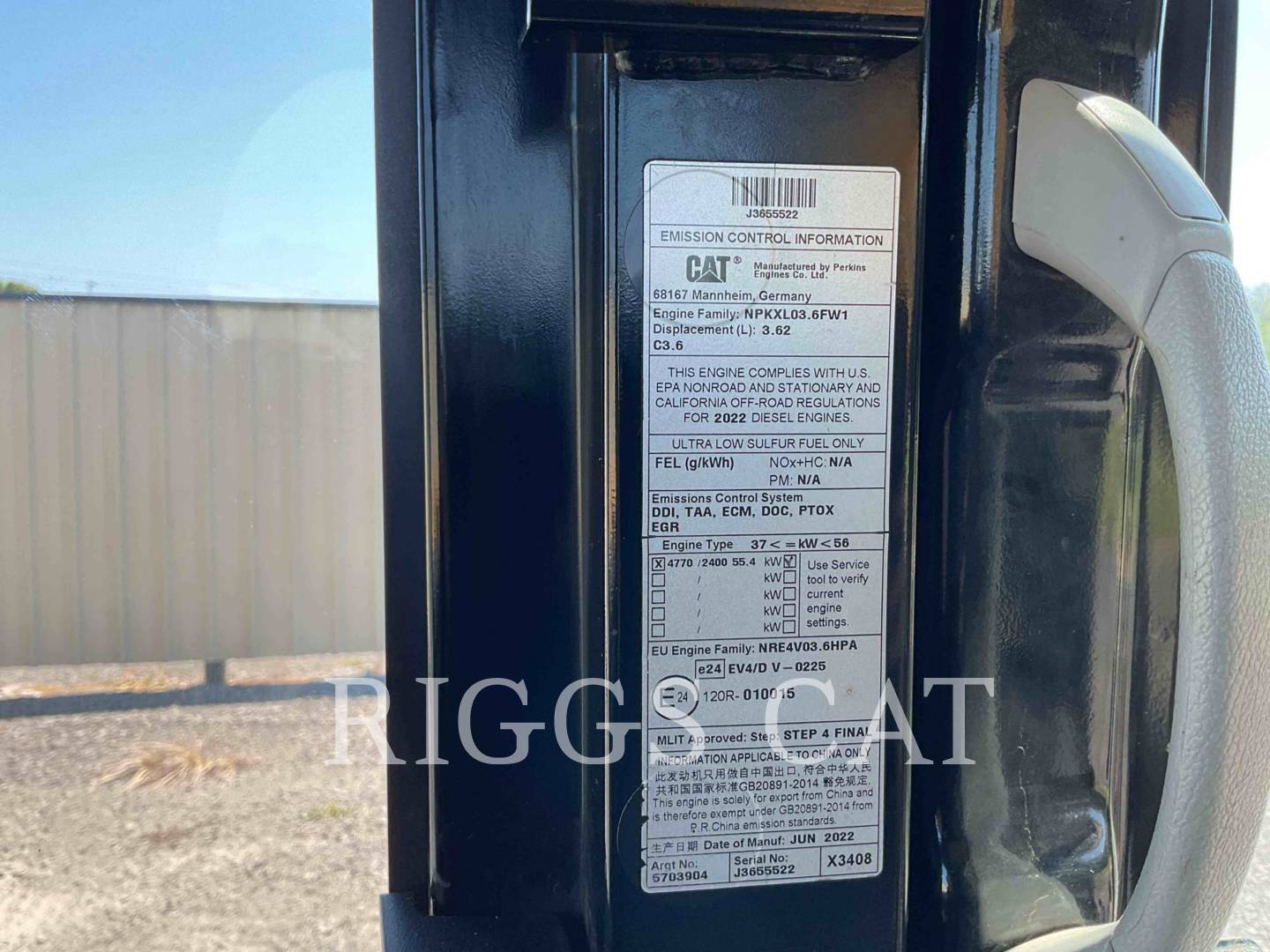 Caterpillar 313GC 9TB, 2688 hours, S/N: NFZ20575, 2022 - Image 7