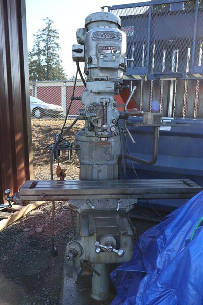 Bridgeport #Series-I, vertical mill, 48" x9" tbl., 2 HP, 36" X, 12" Y, 16" Z, 60-4200 RPM, R-8, 5" quill, 750 - Image 2