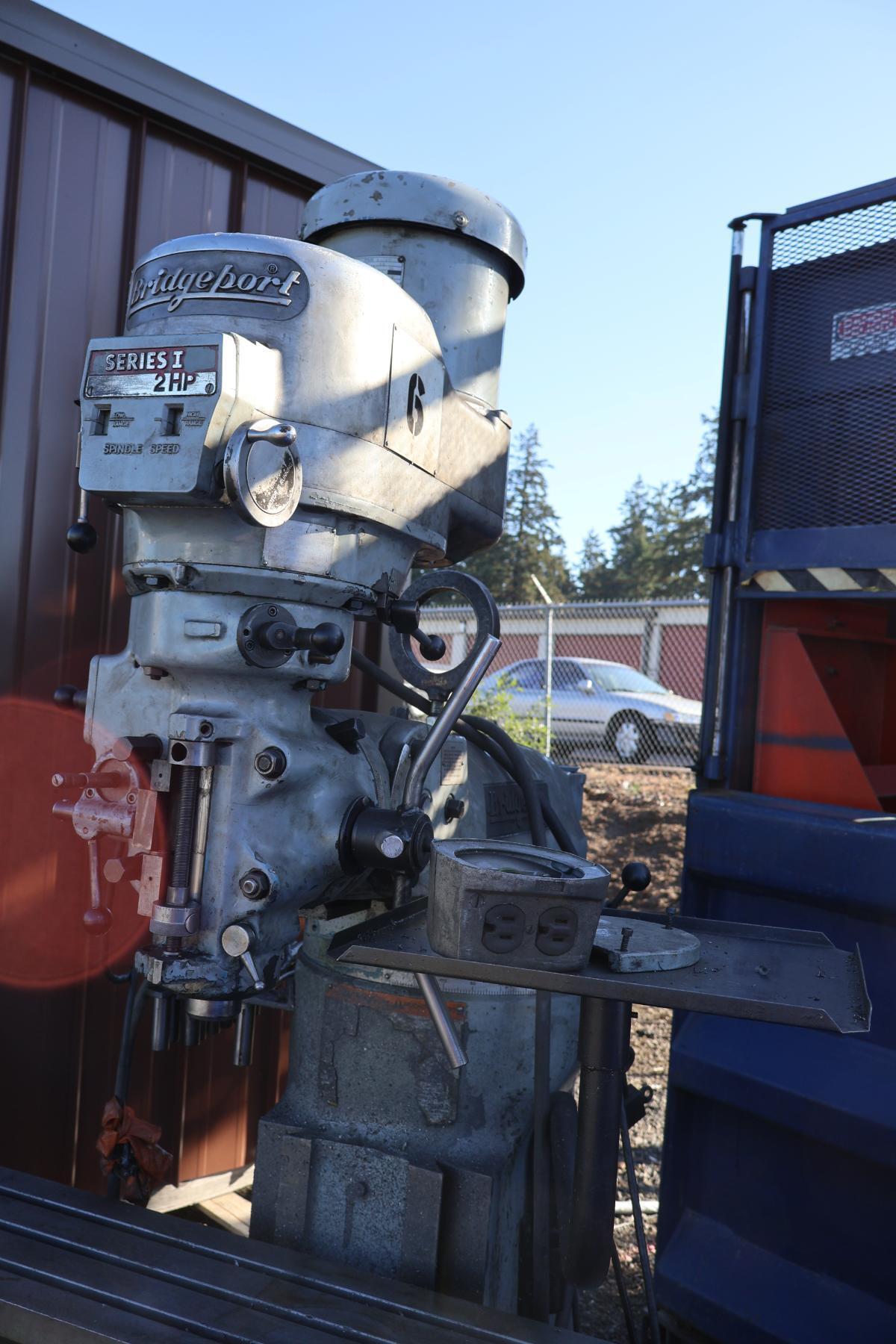 Bridgeport #Series-I, vertical mill, 48" x9" tbl., 2 HP, 36" X, 12" Y, 16" Z, 60-4200 RPM, R-8, 5" quill, 750 - Image 3