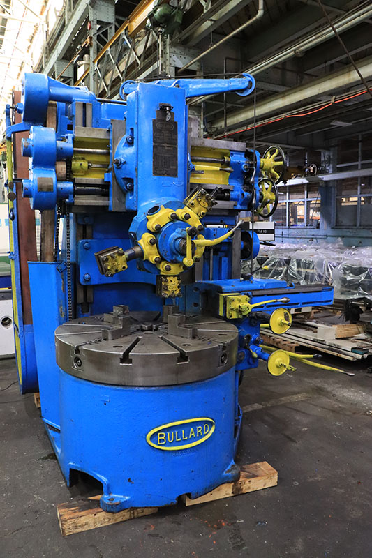 42" Bullard, vertical boring mill, 44" swing, 42" table, spiral drive, turret, side head, 4-jaw - Image 2
