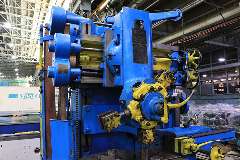 42" Bullard, vertical boring mill, 44" swing, 42" table, spiral drive, turret, side head, 4-jaw - Image 6