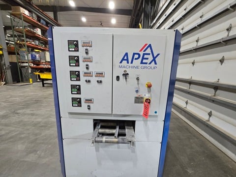 Apex #TSSB, Disc Sander, 6" max. work thickness, 12" conveyor width, 12" side heads, 16" top & bottom heads - Image 2