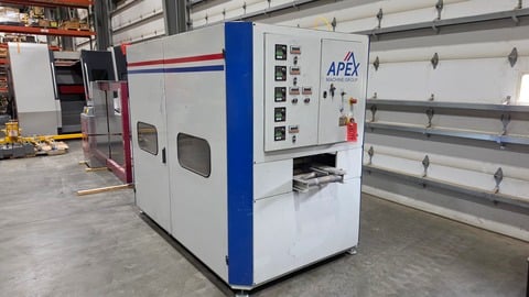 Apex #TSSB, Disc Sander, 6" max. work thickness, 12" conveyor width, 12" side heads, 16" top & bottom heads - Image 3
