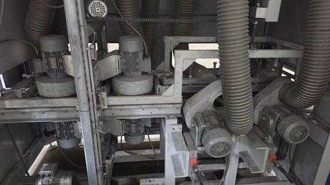 Apex #TSSB, Disc Sander, 6" max. work thickness, 12" conveyor width, 12" side heads, 16" top & bottom heads - Image 9